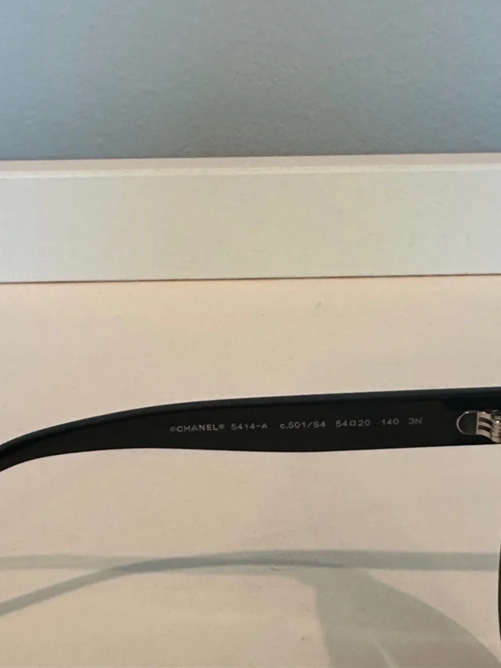 CHANEL Black Butterfly Cat Eye Sunglasses w/ Case